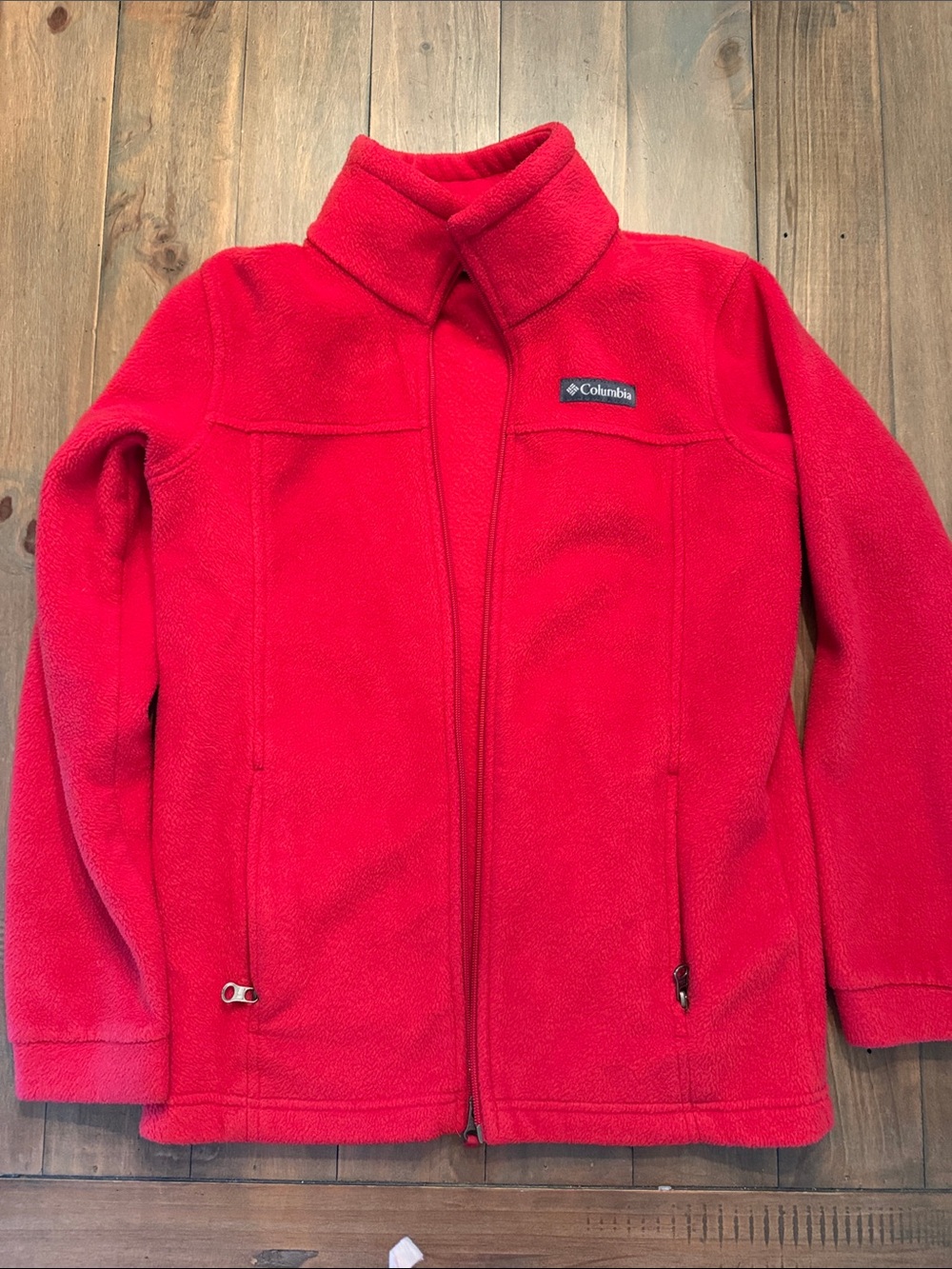 Columbia Kids Red Full-Zip Fleece Jacket